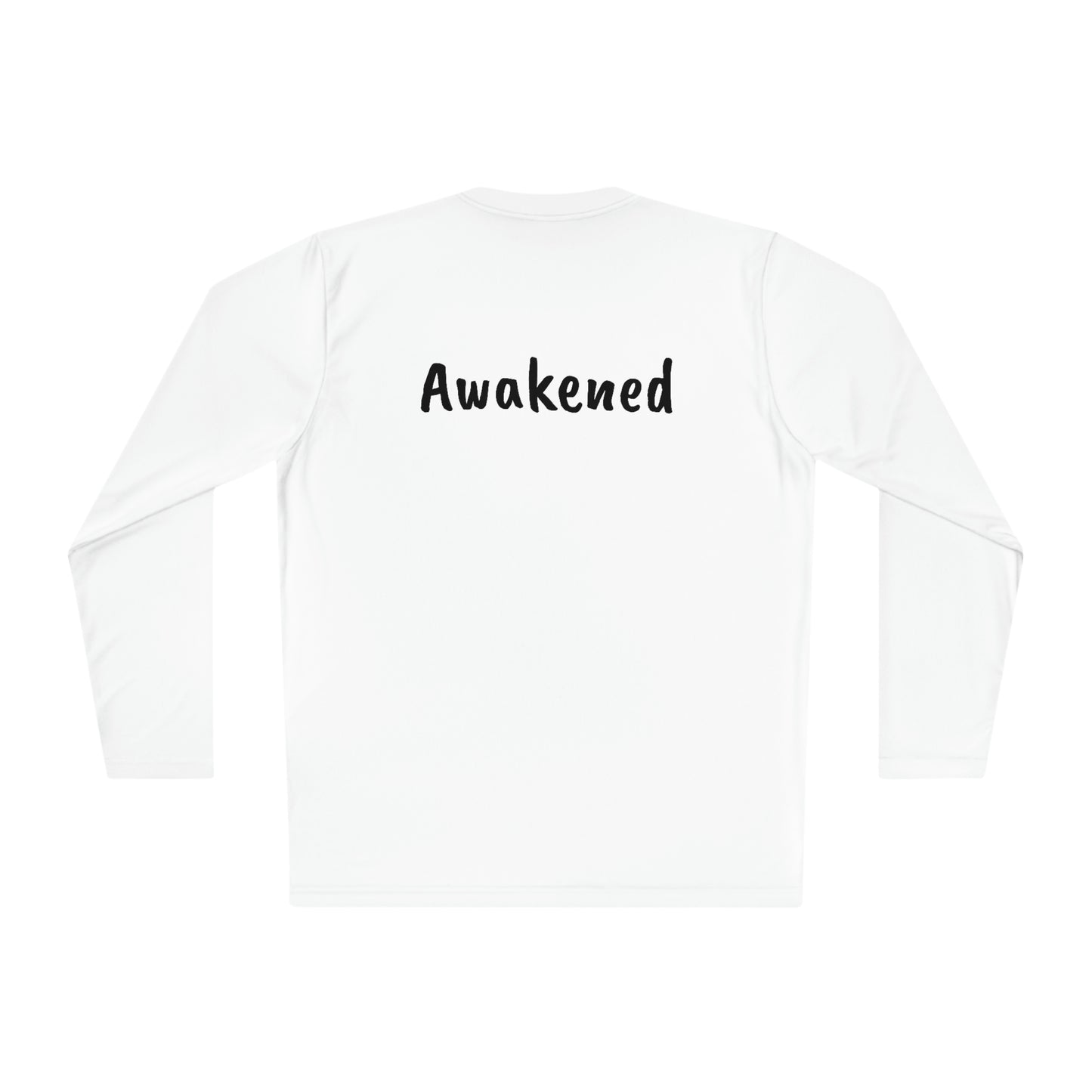 'Not Woke But Awakened' Athletic Fit Long Sleeve Tee