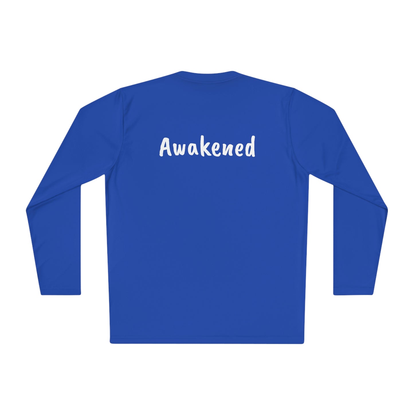'Not Woke But Awakened' Athletic Fit Long Sleeve Tee