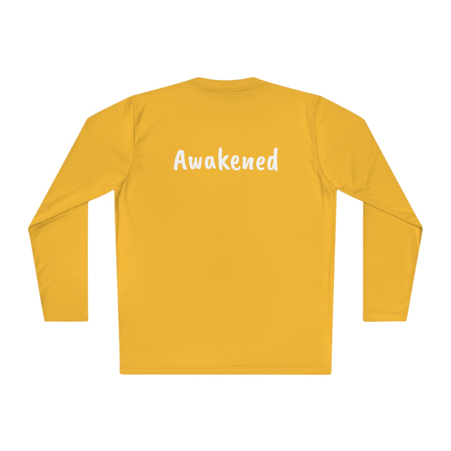 'Not Woke But Awakened' Athletic Fit Long Sleeve Tee