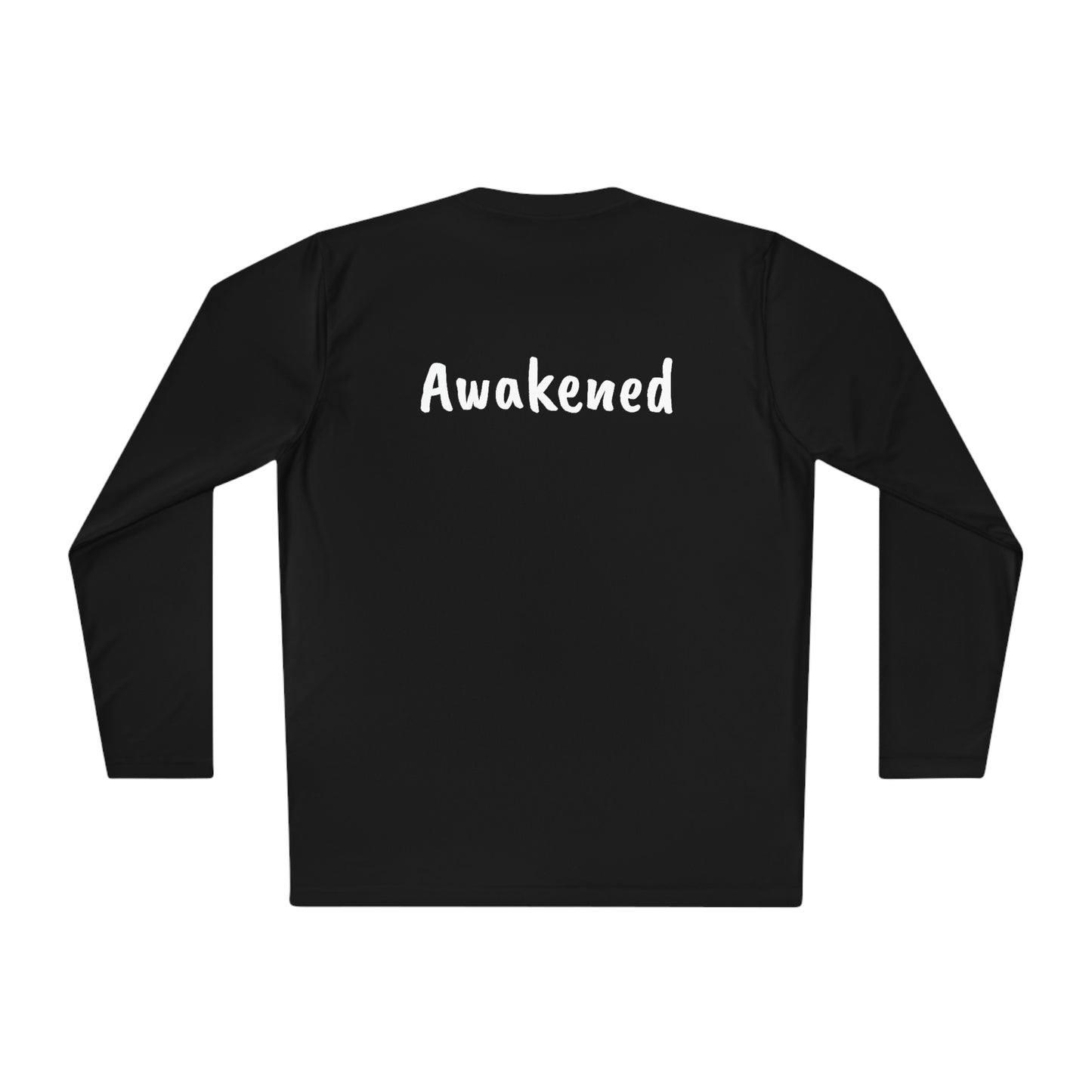 'Not Woke But Awakened' Athletic Fit Long Sleeve Tee